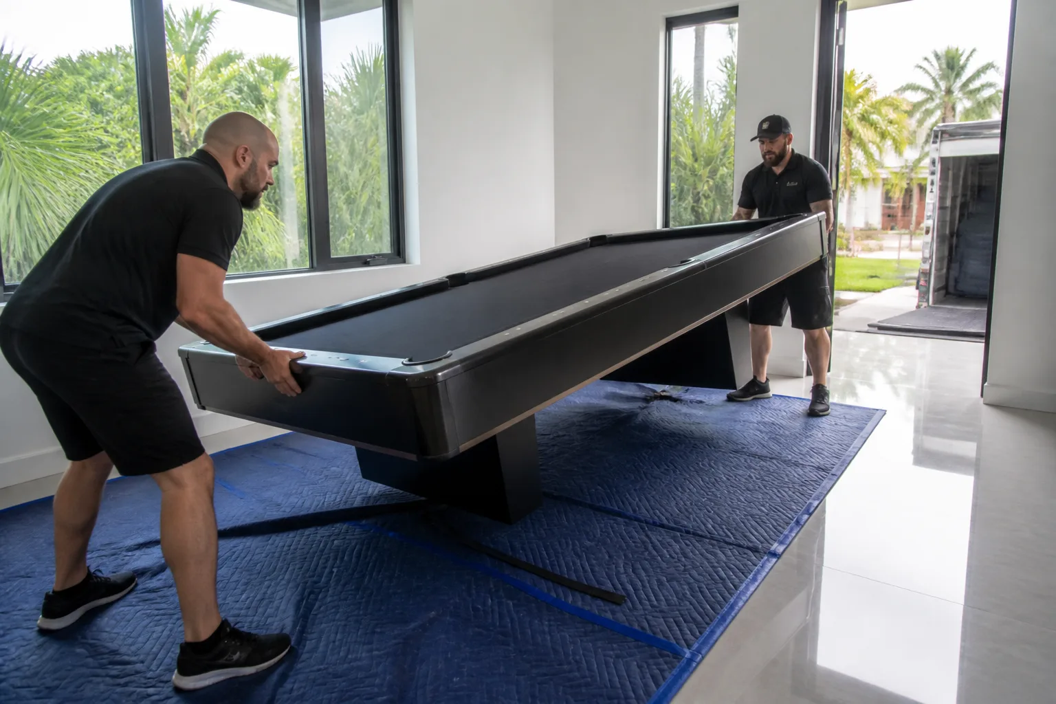 Moving a Pool Table the Right Way