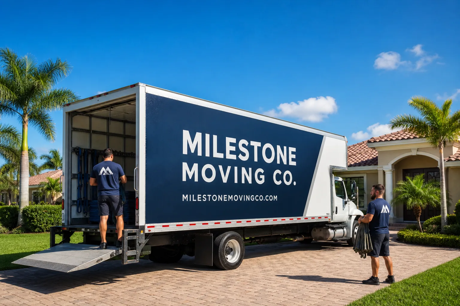 Milestone Moving Co. moving team